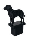 Fence Post Cap with "Chessie" Chesapeake Bay Retriever figurine