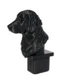 Fence Post Cap with Flat Coated Retriever head