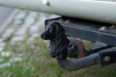 Tow Bar / Hitch Cap with Flat Coated Retriever head - for 50mm standard hitch