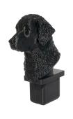 Fence Post Cap with Curly Coated Retriever head