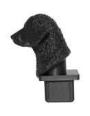Fence Post Cap with Curly Coated Retriever head