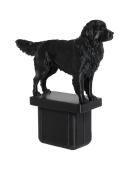 Fence Post Cap with Golden Retriever figurine