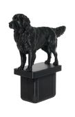 Fence Post Cap with Golden Retriever figurine