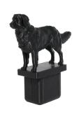 Fence Post Cap with "Toller" Nova Scotia Duck Tolling Retriever figurine