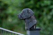 Fence Post Cap with Labrador Retriever head - Model 2