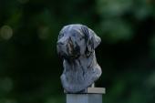 Fence Post Cap with Labrador Retriever head - Model 2