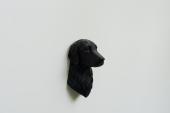 Flat Coated Retriever Head as Fridge Magnet