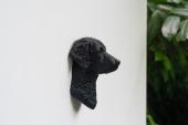 Curly Coated Retriever Head as Fridge Magnet